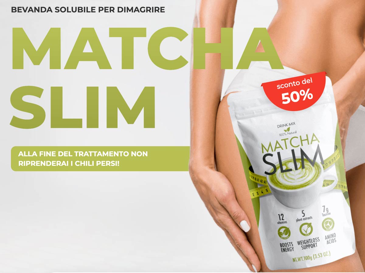 Matcha Slim - cocktail dimagrante verde - recensioni e prezzo
